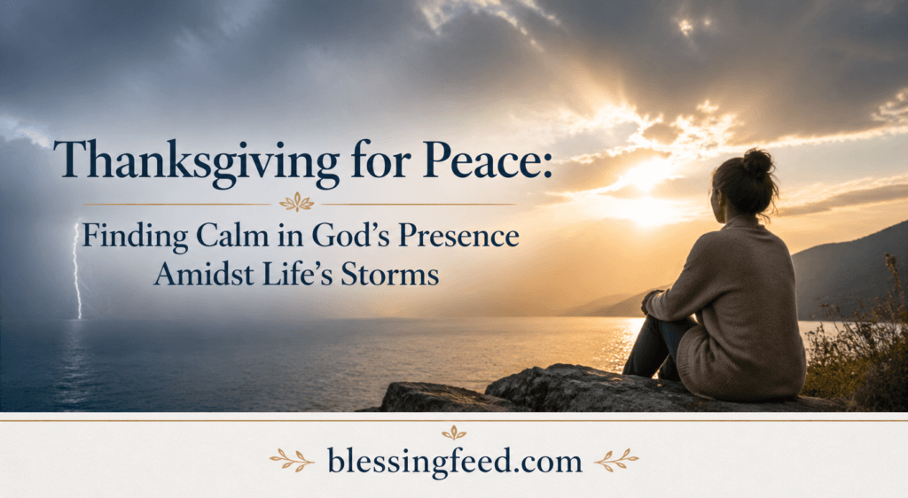 Thanksgiving for Peace: Finding Calm in God’s Presence Amidst Life’s Storms