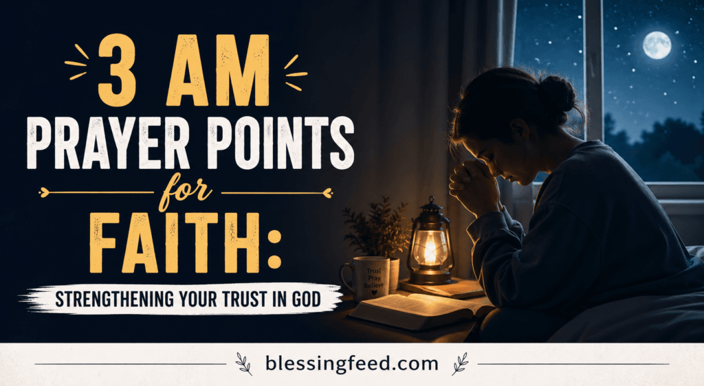 3 AM Prayer Points for Faith: Strengthening Your Trust in God