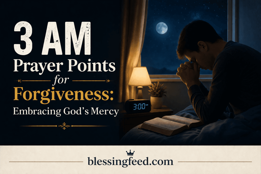 3 AM Prayer Points for Forgiveness: Embracing God’s Mercy