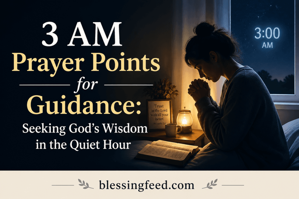 3 AM Prayer Points for Guidance: Seeking God’s Wisdom in the Quiet Hour