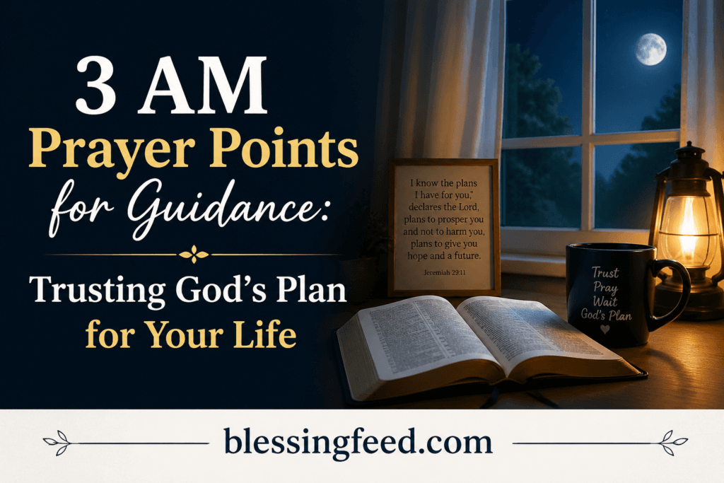 3 AM Prayer Points for Guidance: Trusting God’s Plan for Your Life