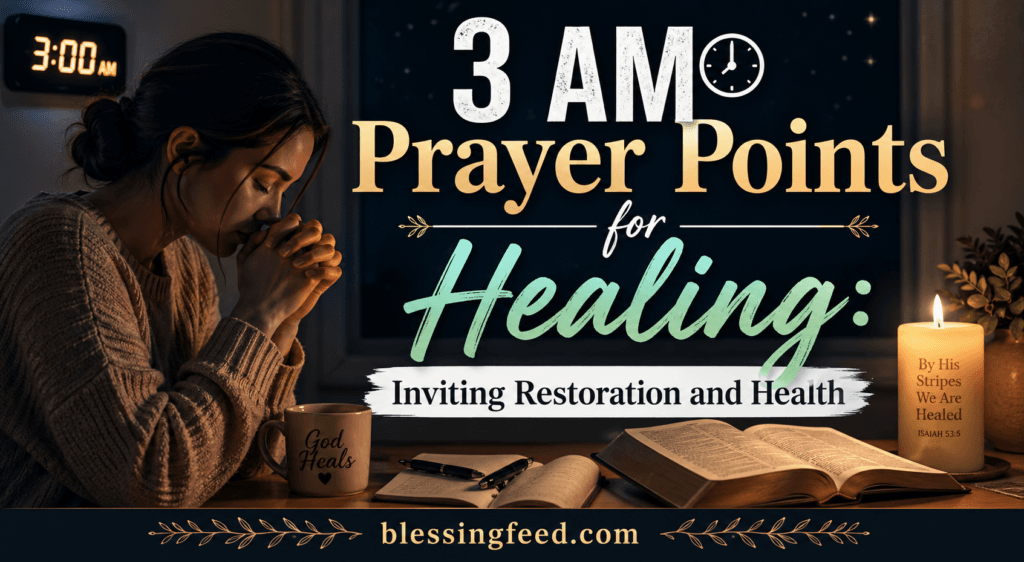 3 AM Prayer Points for Healing: Inviting Restoration and Health