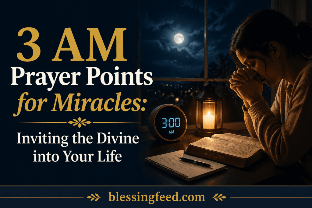 3 AM Prayer Points for Miracles: Inviting the Divine into Your Life