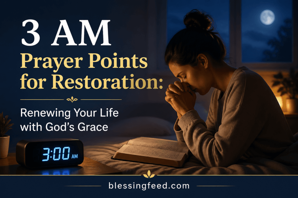 3 AM Prayer Points for Restoration: Renewing Your Life with God’s Grace