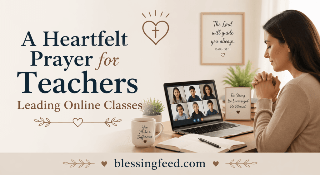 A Heartfelt Prayer for Teachers Leading Online Classes