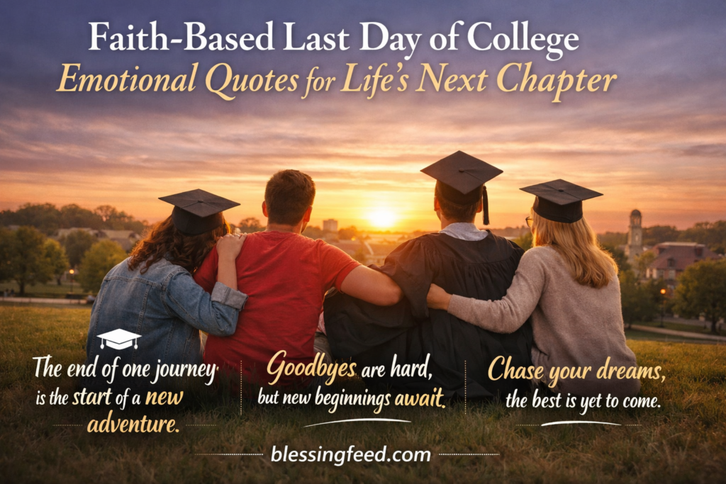 Faith-Based Last Day of College Emotional Quotes for Life’s Next Chapter