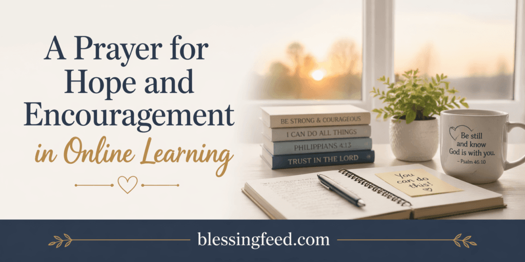 A Prayer for Hope and Encouragement in Online Learning