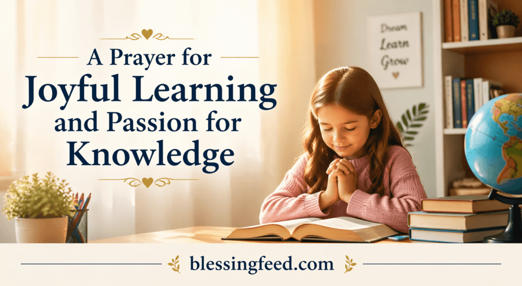 A Prayer for Joyful Learning and Passion for Knowledge