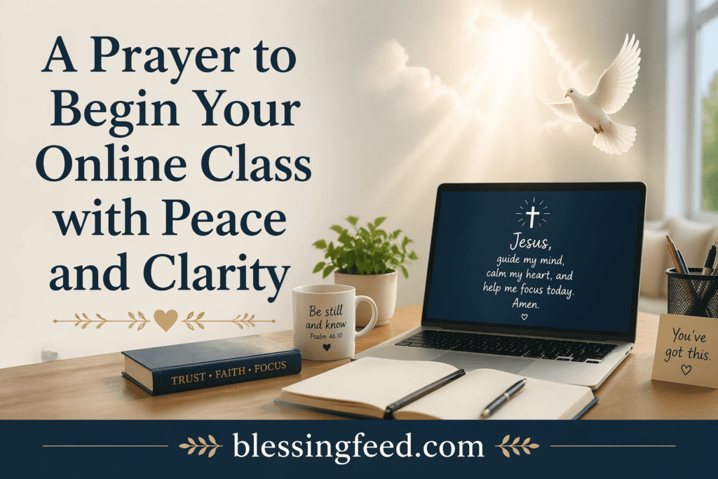 A Prayer to Begin Your Online Class with Peace and Clarity
