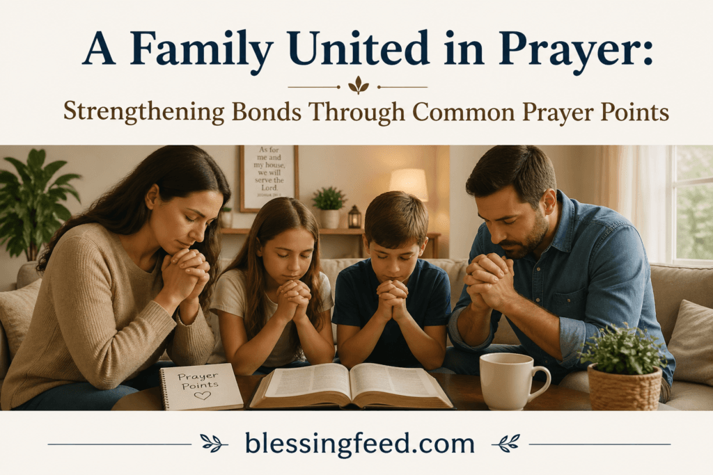  A Family United in Prayer: Strengthening Bonds Through Common Prayer Points