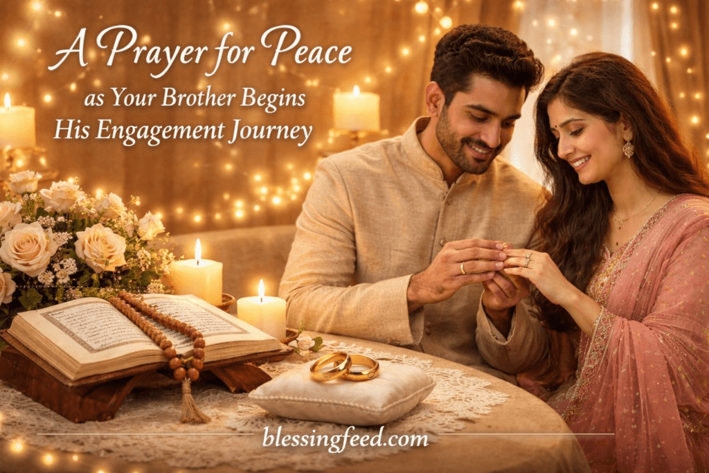A Prayer for Peace and Love as Your Brother Begins His Engagement Journey
