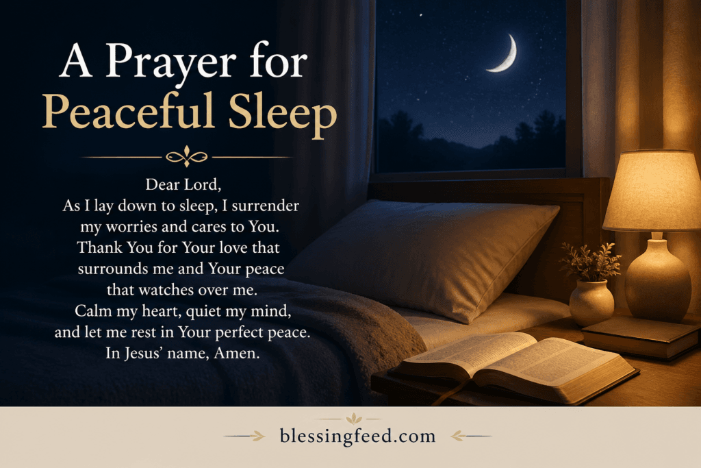 A Prayer for Peaceful Sleep
