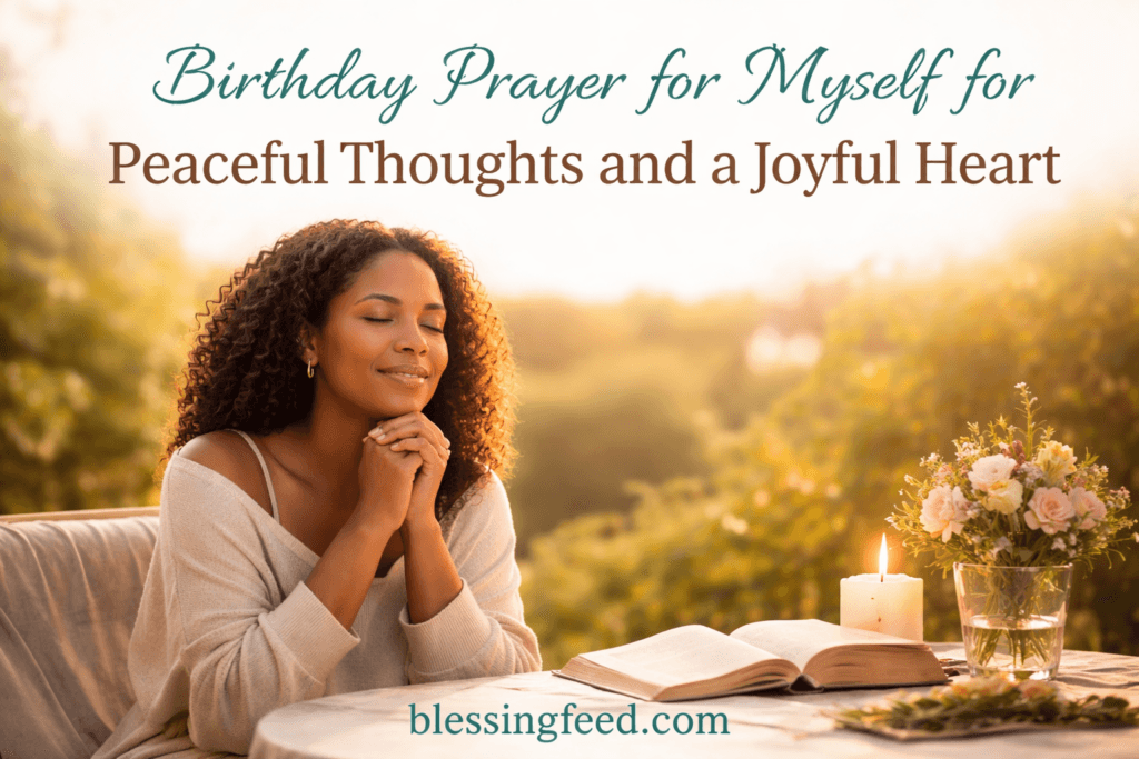 Birthday Prayer for Myself for Peaceful Thoughts and a Joyful Heart