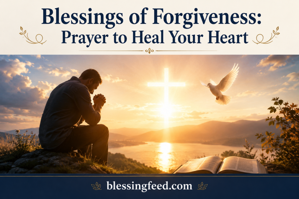 Blessings of forgiveness prayer to heal your heart with faith and divine grace