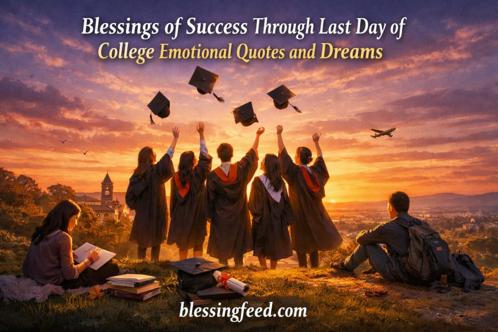 Encouraging Prayers and Last Day of College Emotional Quotes for Future Path