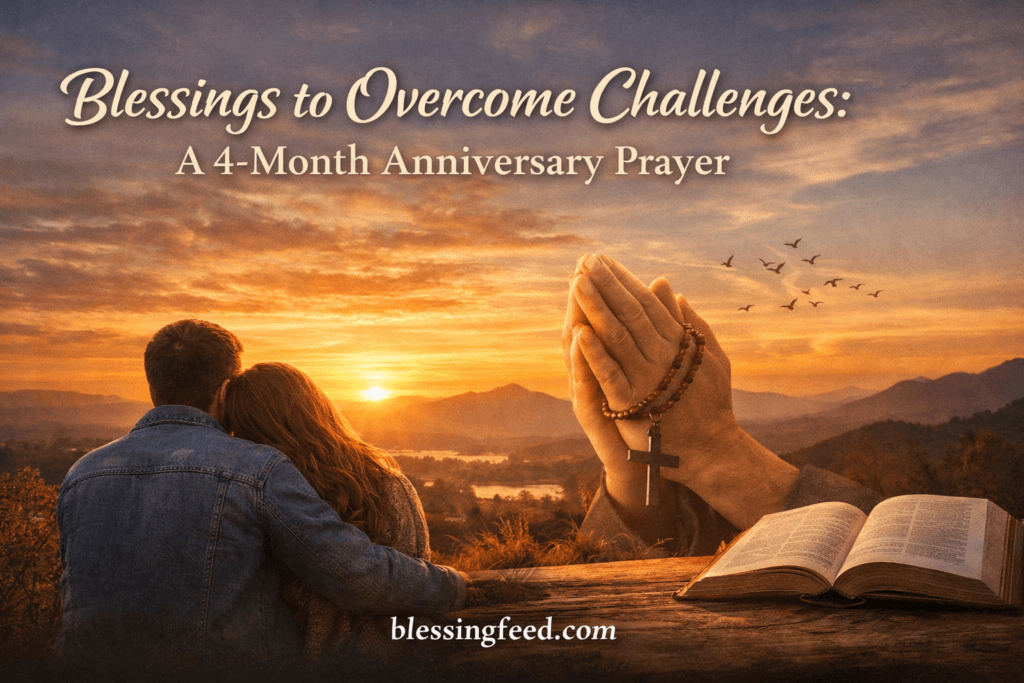 Blessings to Overcome Challenges: A 4-Month Anniversary Prayer