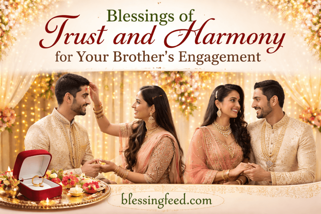 Blessings of Trust and Harmony for Your Brother’s Engagement