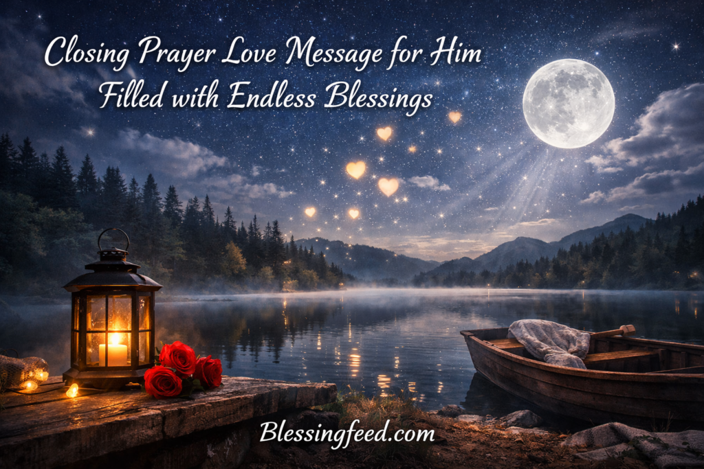 Closing Prayer Love Message for Him Filled with Endless Blessings