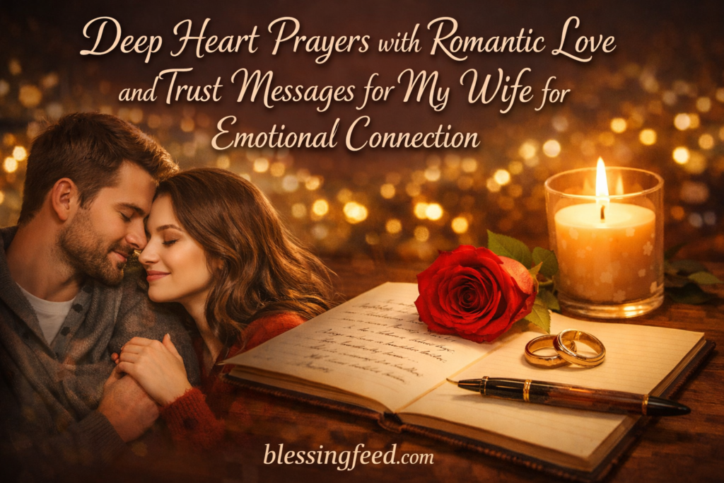 Deep Heart Prayers with Romantic Love and Trust Messages for My Wife for Emotional Connection