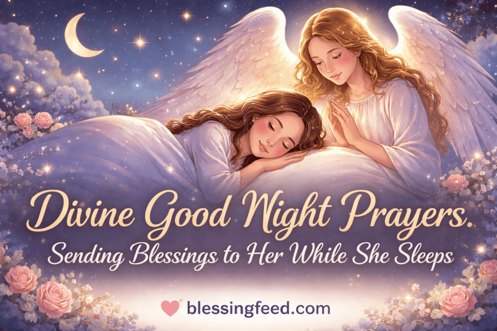 Divine Good Night Prayers: Sending Blessings to Her While She Sleeps