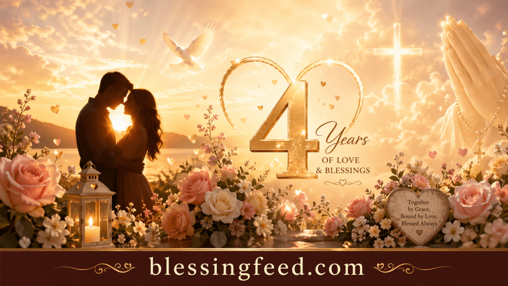 Divine Prayers for Love to Blossom Forever: Happy 4th Anniversary, My Love
