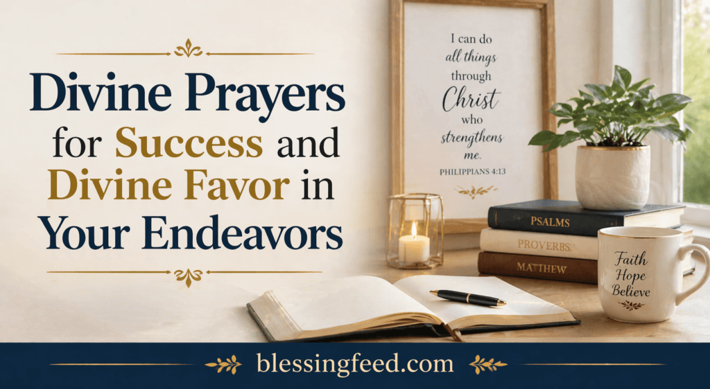 Divine Prayers for Success and Divine Favor in Your Endeavors
