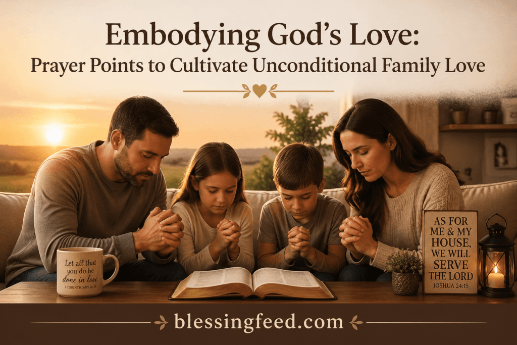 Embodying God’s Love: Prayer Points to Cultivate Unconditional Family Love