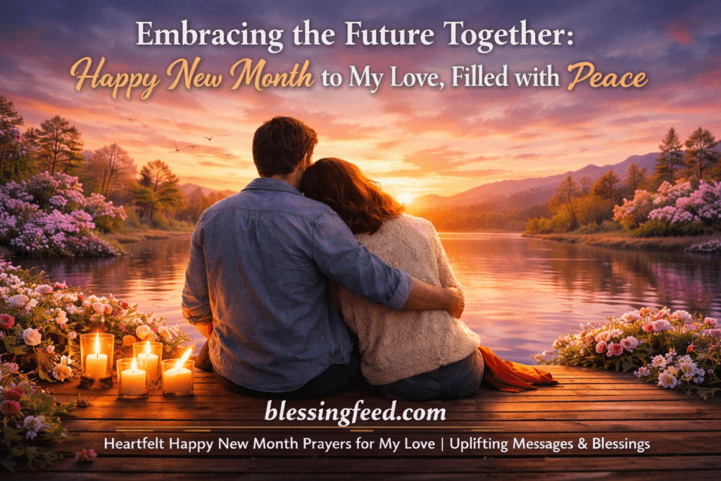 Embracing the Future Together: Happy New Month to My Love, Filled with Peace