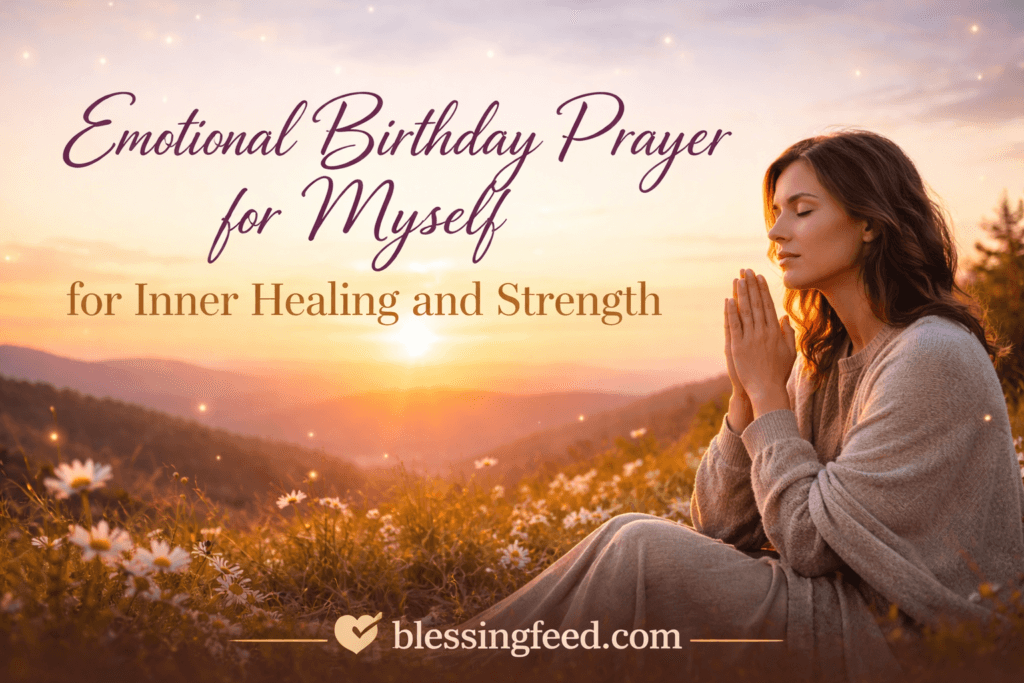 Emotional Birthday Prayer for Myself for Inner Healing and Strength