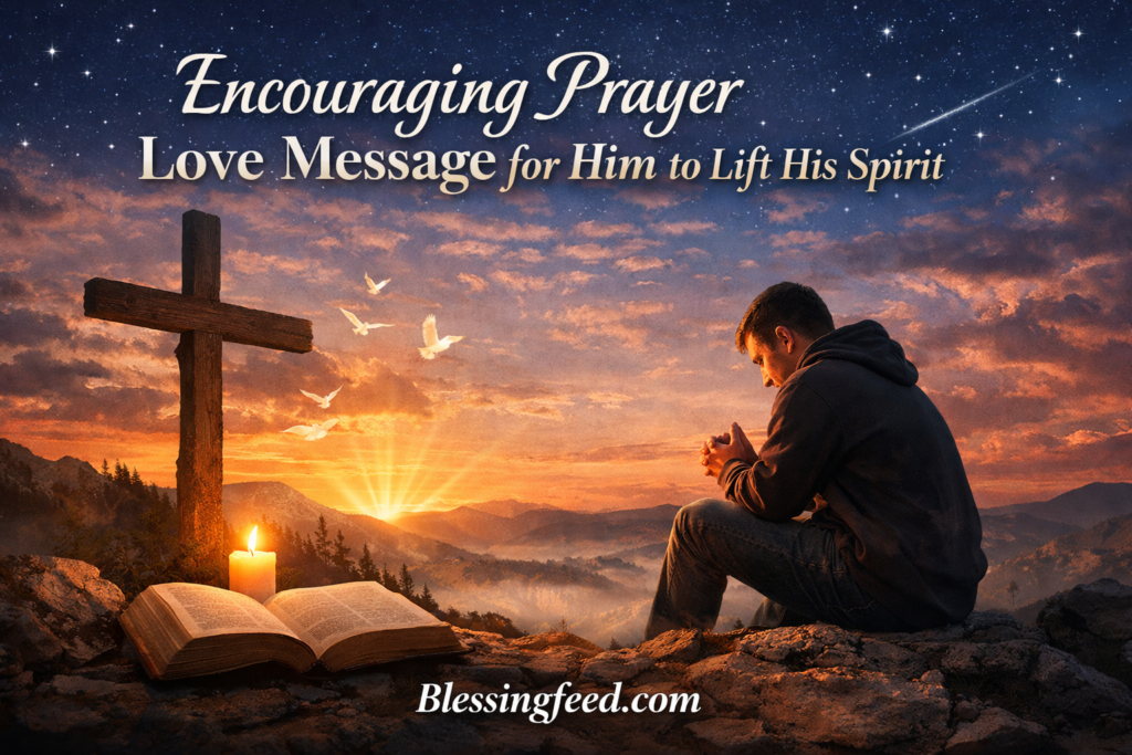 Encouraging Prayer Love Message for Him to Lift His Spirit