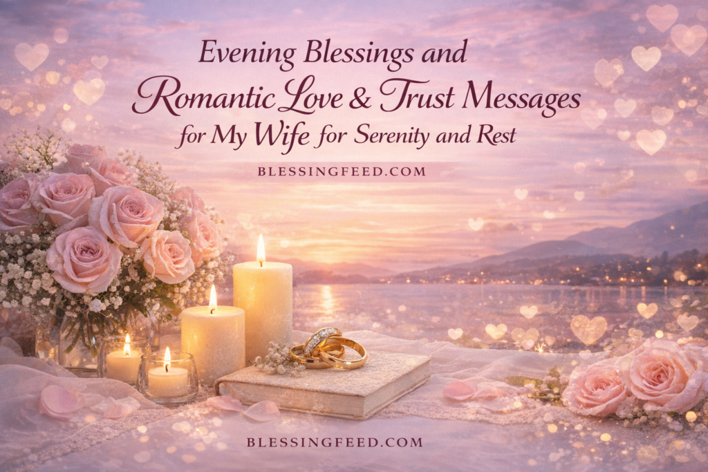 Evening Blessings and Romantic Love and Trust Messages for My Wife for Serenity and Rest