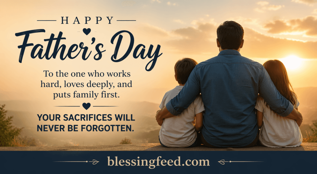 Father’s Day Blessings for the Family Provider: Your Sacrifices Will Never Be Forgotten