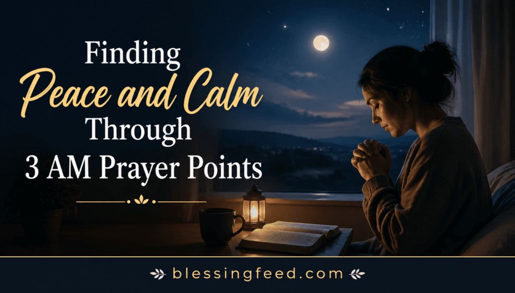 Finding Peace and Calm Through 3 AM Prayer Points