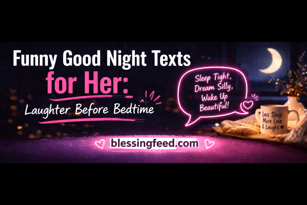 Funny Good Night Texts for Her: Laughter Before Bedtime