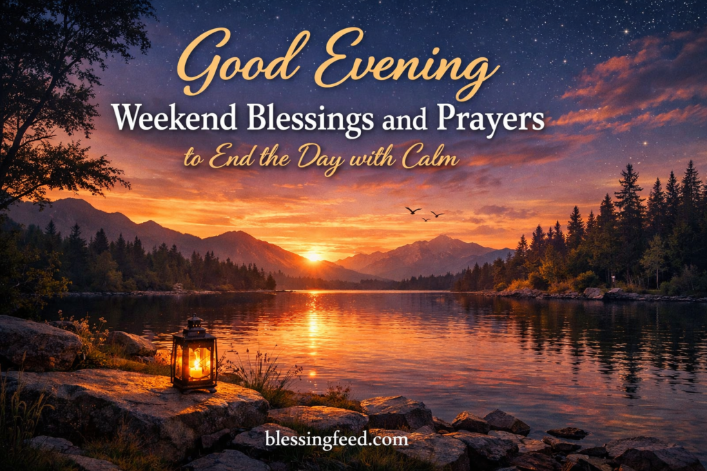 Good Evening Weekend Blessings and Prayers to End the Day with Calm