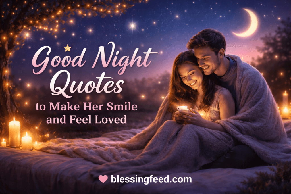 Good Night Quotes to Make Her Smile and Feel Loved