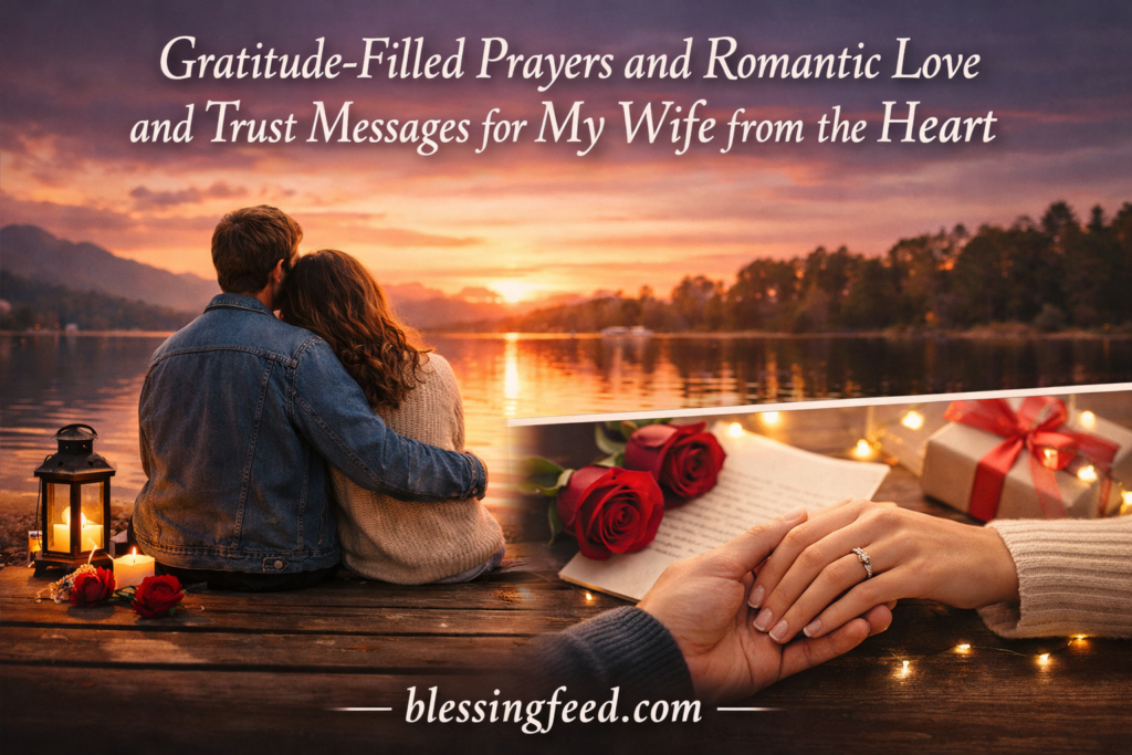 Gratitude-Filled Prayers and Romantic Love and Trust Messages for My Wife from the Heart