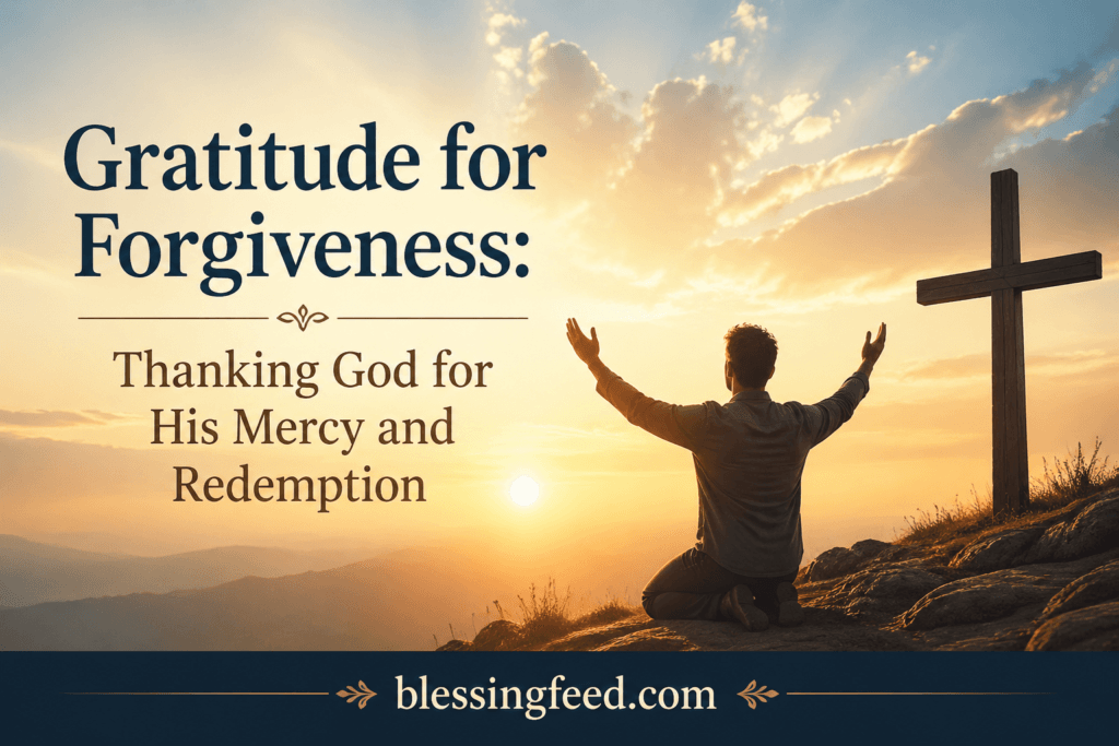 Gratitude for Forgiveness: Thanking God for His Mercy and Redemption
