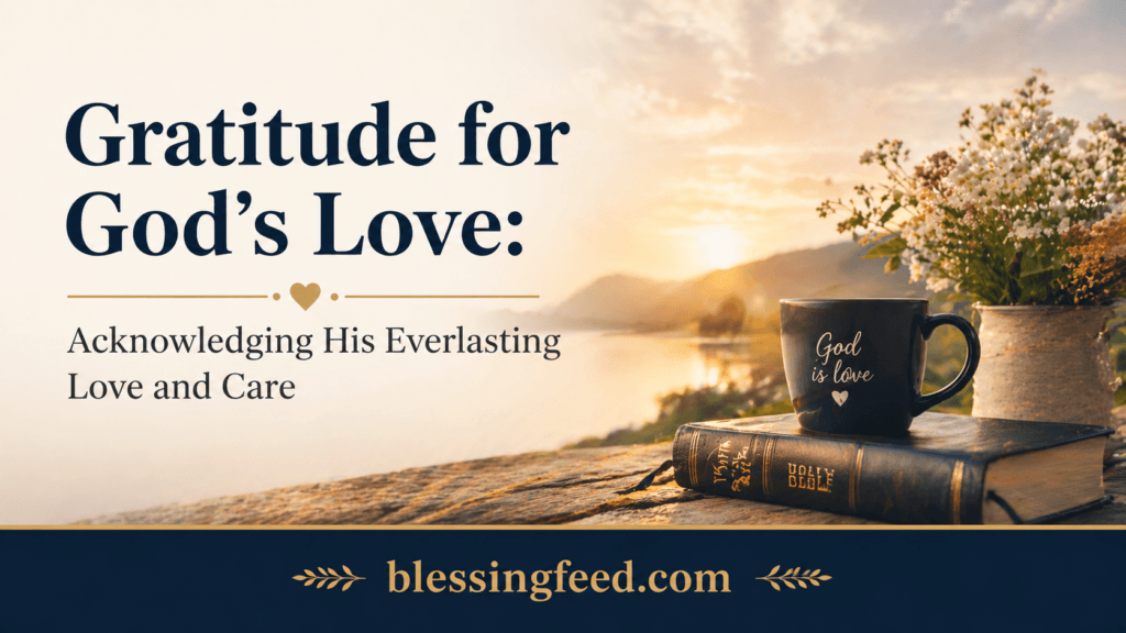 Gratitude for God’s Love: Acknowledging His Everlasting Love and Care