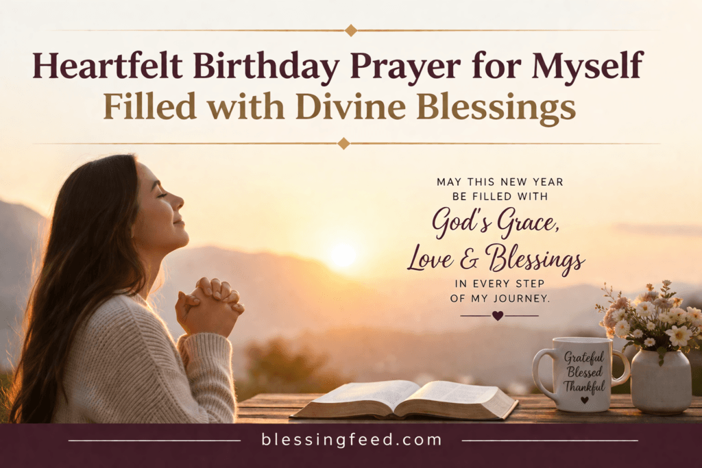 Heartfelt Birthday Prayer for Myself Filled with Divine Blessings