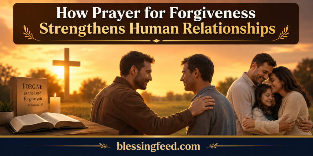 Prayer for forgiveness strengthening human relationships through faith, love, and reconciliation