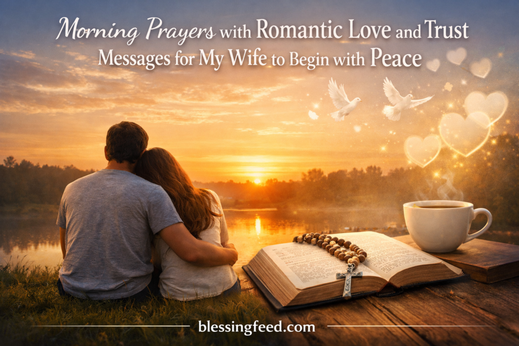 Morning Prayers with Romantic Love and Trust Messages for My Wife to Begin with Peace