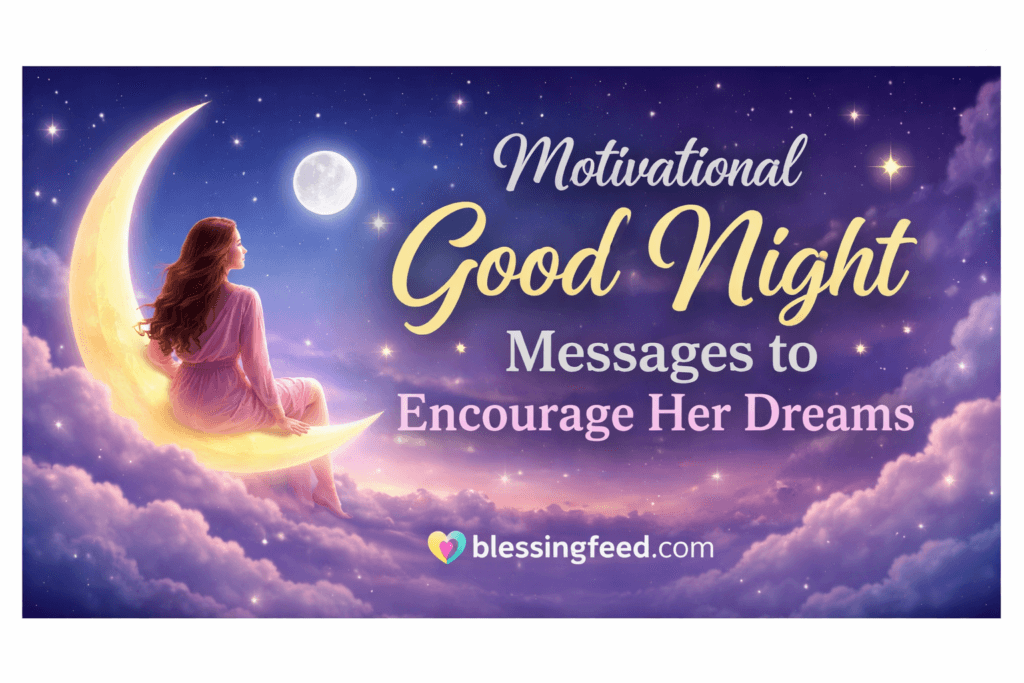 Motivational Good Night Messages to Encourage Her Dreams
