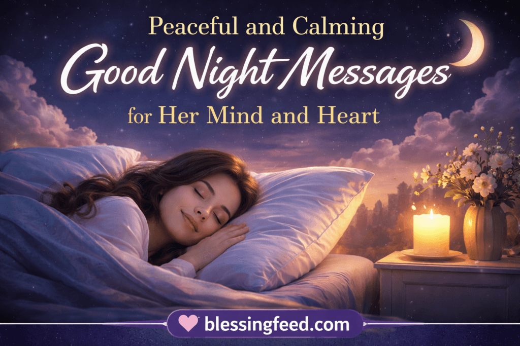 Peaceful and Calming Good Night Messages for Her Mind and Heart