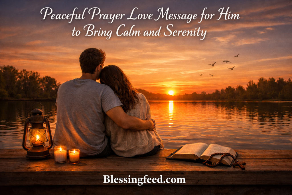 Peaceful Prayer Love Message for Him to Bring Calm and Serenity