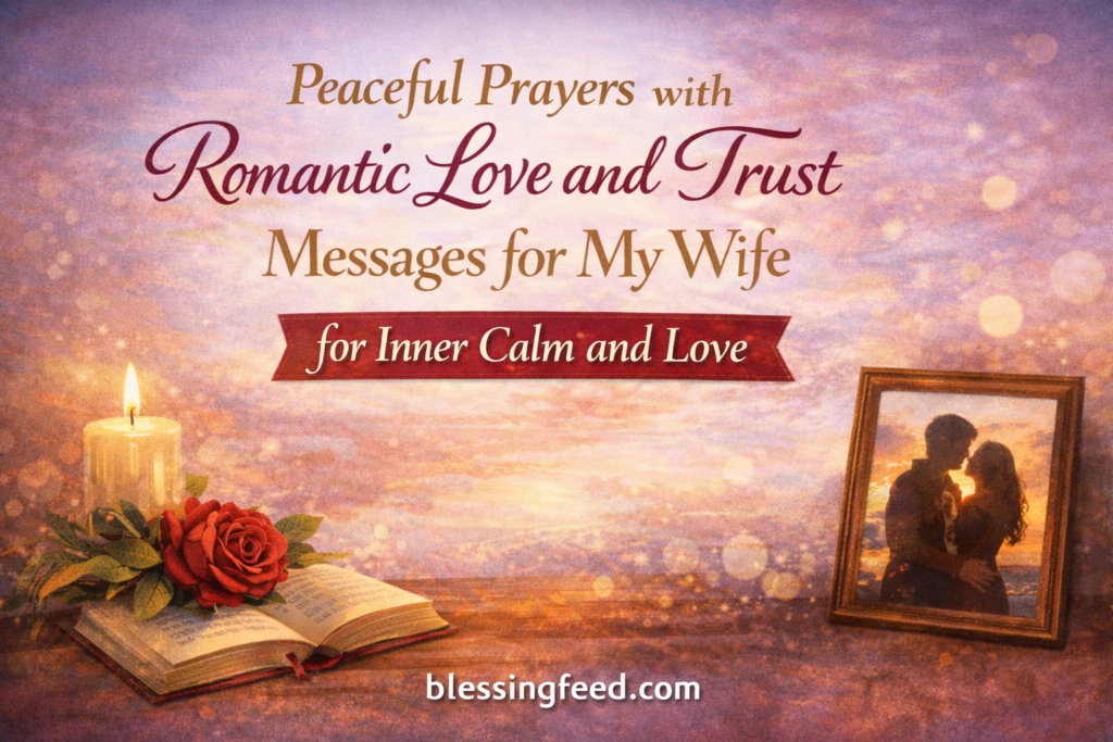 Peaceful Prayers with Romantic Love and Trust Messages for My Wife for Inner Calm and Love