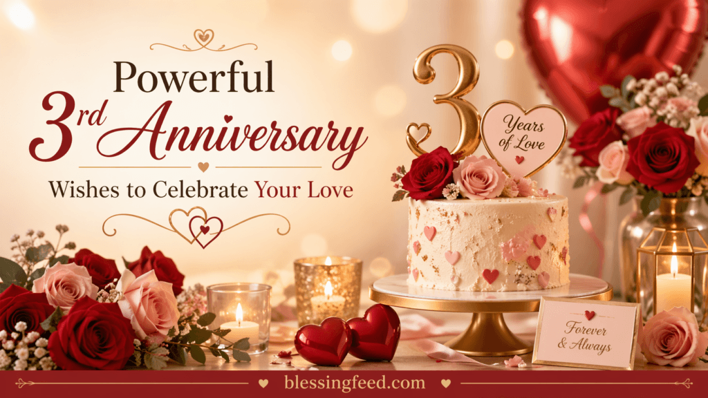 Powerful 3rd Anniversary Wishes to Celebrate Your Love