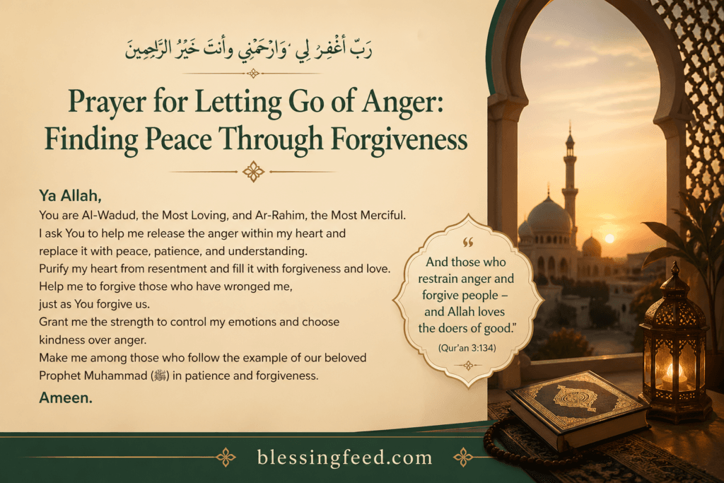 prayer for forgiveness and letting go
