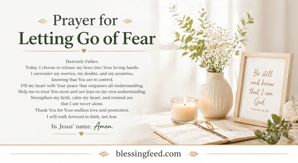 Prayer for Letting Go of Fear