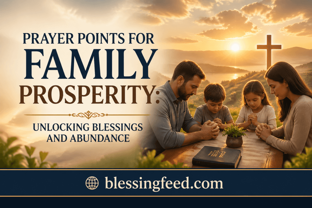 Prayer Points for Family Prosperity: Unlocking Blessings and Abundance